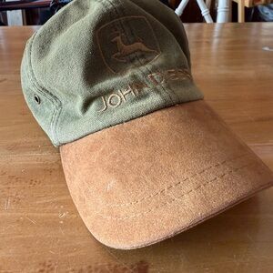 Vintage -  John Deere Olive and Tan Hat